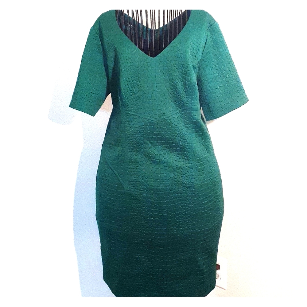 Emerald green dress